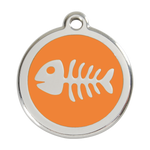 Fish Skeleton Pet Tag