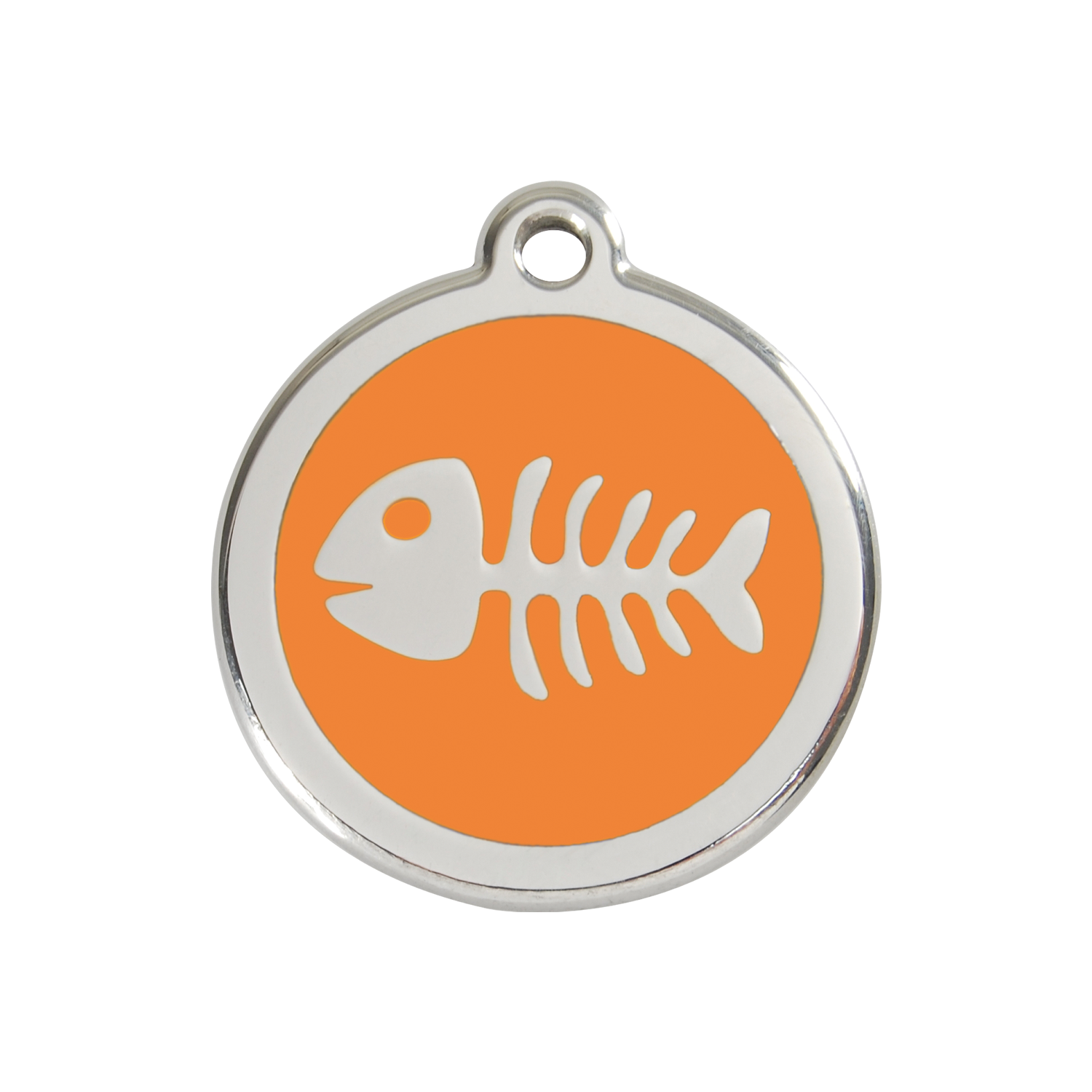 Fish Skeleton Pet Tag