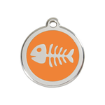 Fish Skeleton Pet Tag