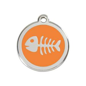 Fish Skeleton Pet Tag