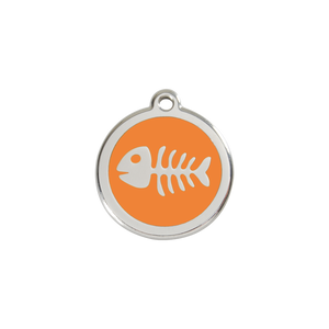 Fish Skeleton Pet Tag