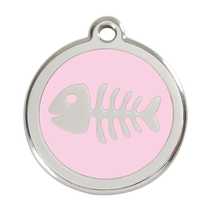 Fish Skeleton Pet Tag