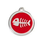 Fish Skeleton Pet Tag