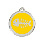 Fish Skeleton Pet Tag