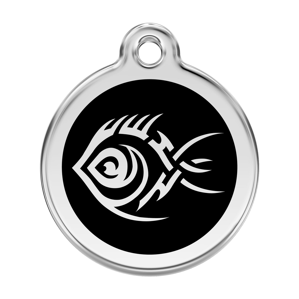 Tribal Fish Pet Tag