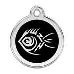 Tribal Fish Pet Tag