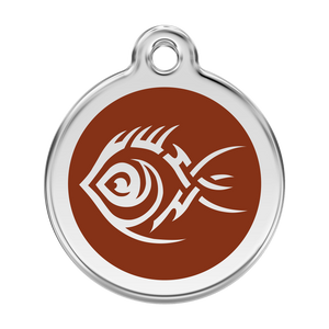 Tribal Fish Pet Tag