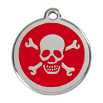 Skull & Crossbones Pet Tag