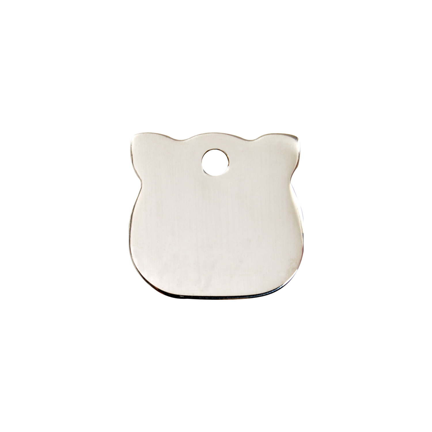 Flat Cat Head Pet Tag