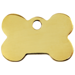 Bone Brass Pet Tag