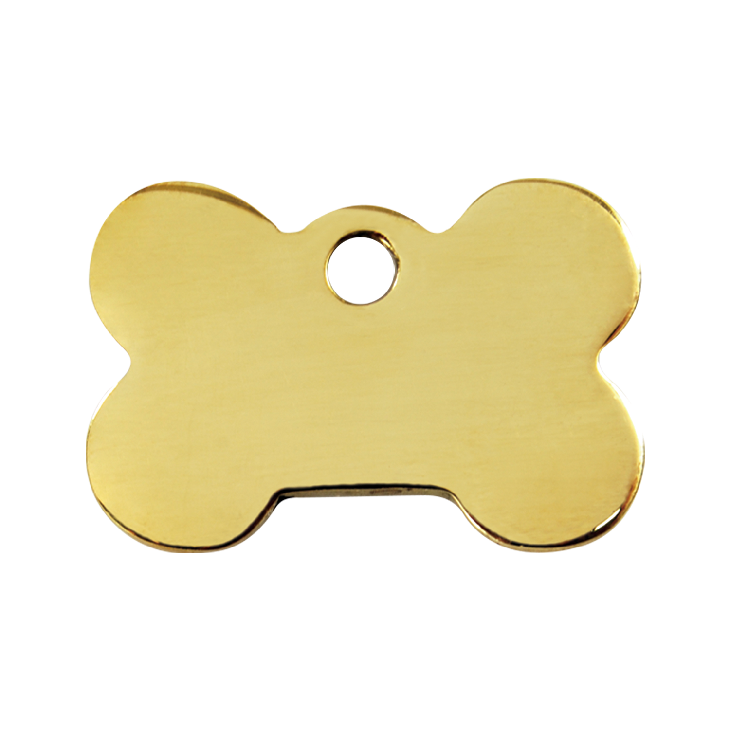 Bone Brass Pet Tag