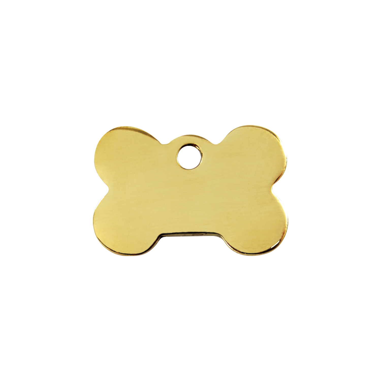 Bone Brass Pet Tag