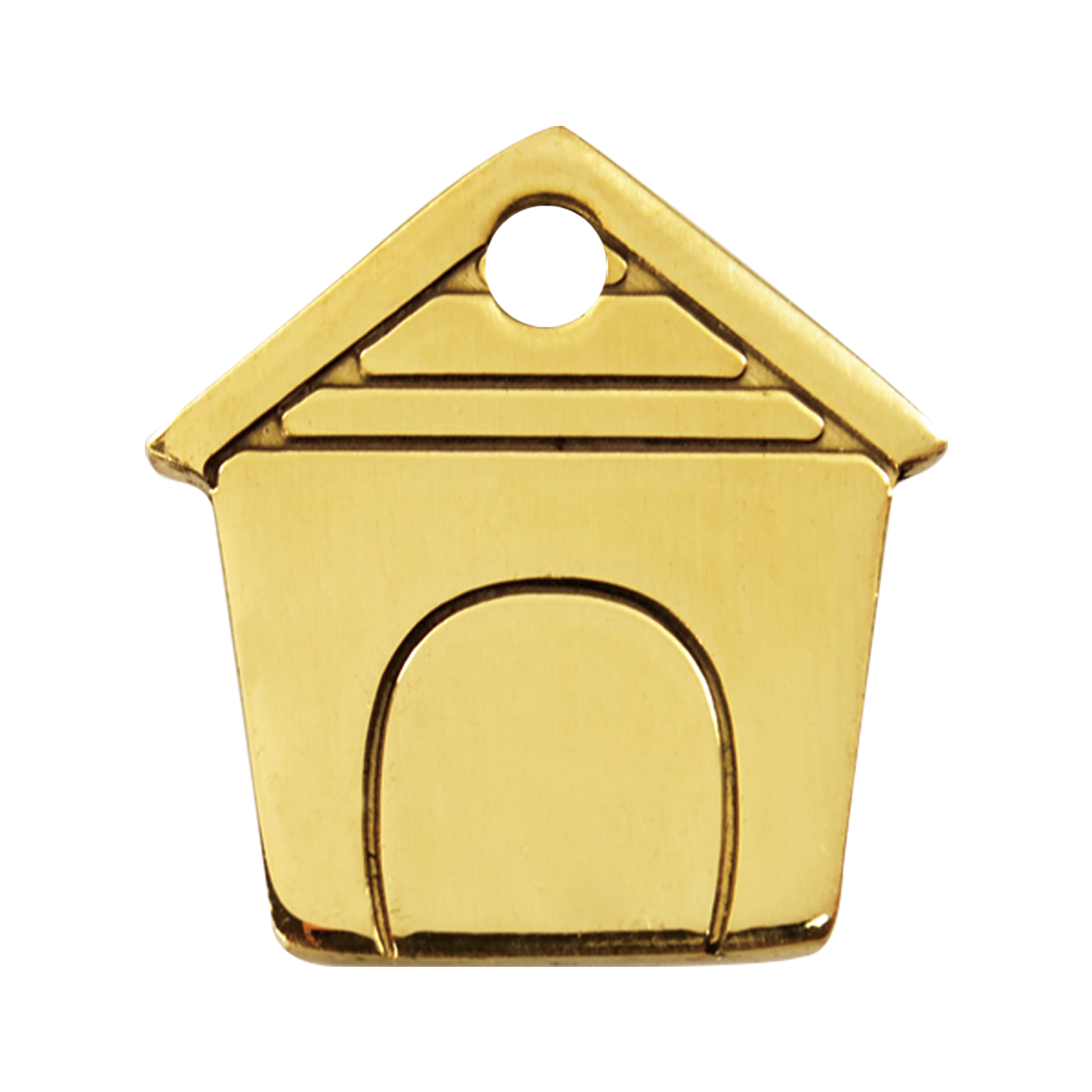 Dog House Brass Pet Tag
