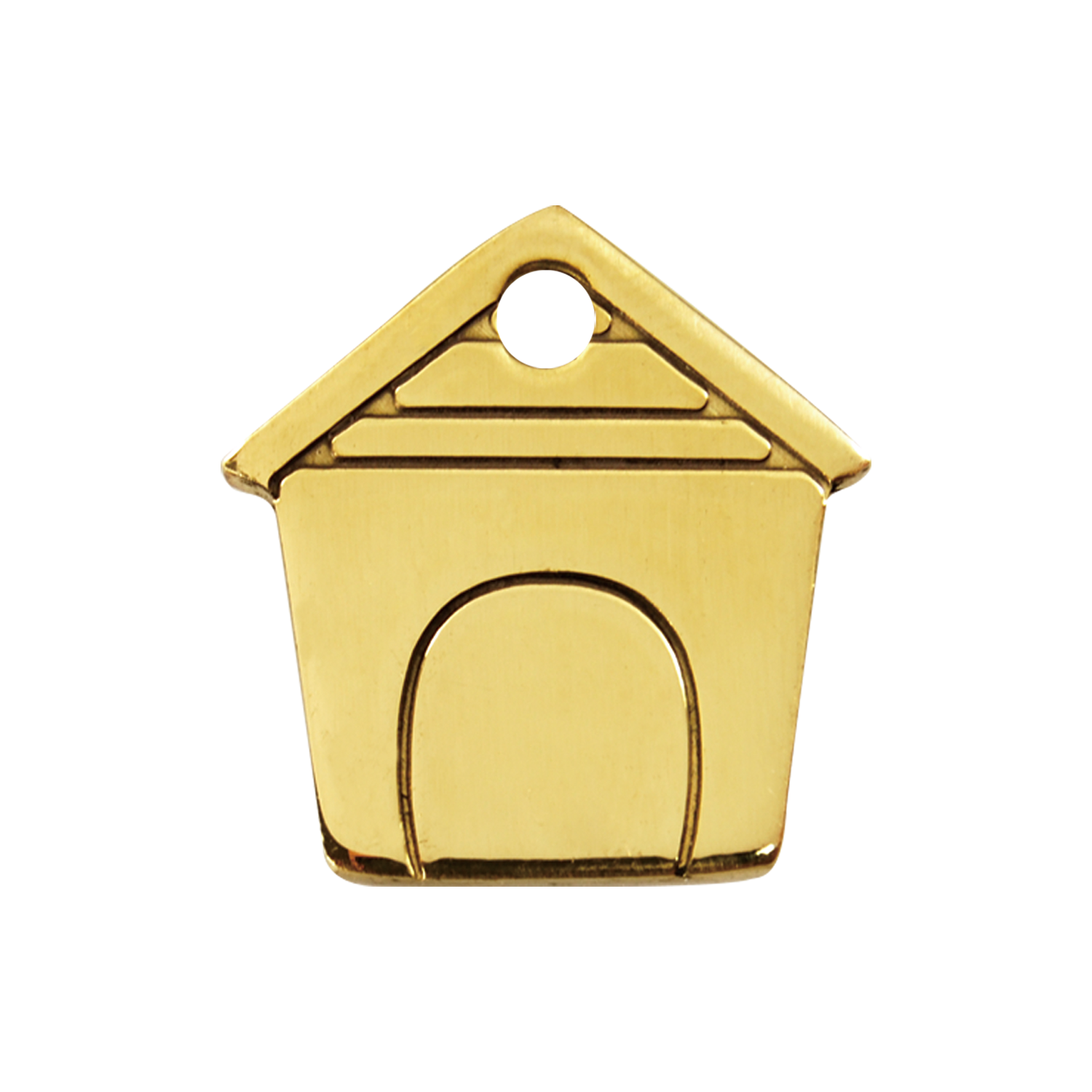Dog House Brass Pet Tag