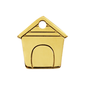 Dog House Brass Pet Tag