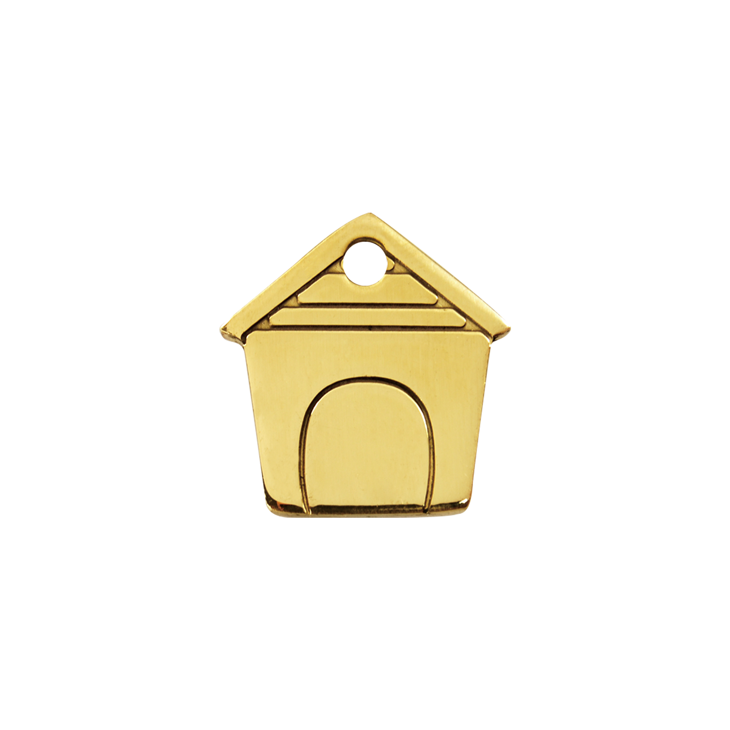 Dog House Brass Pet Tag