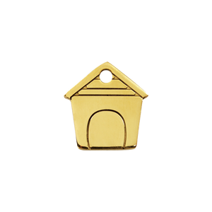 Dog House Brass Pet Tag