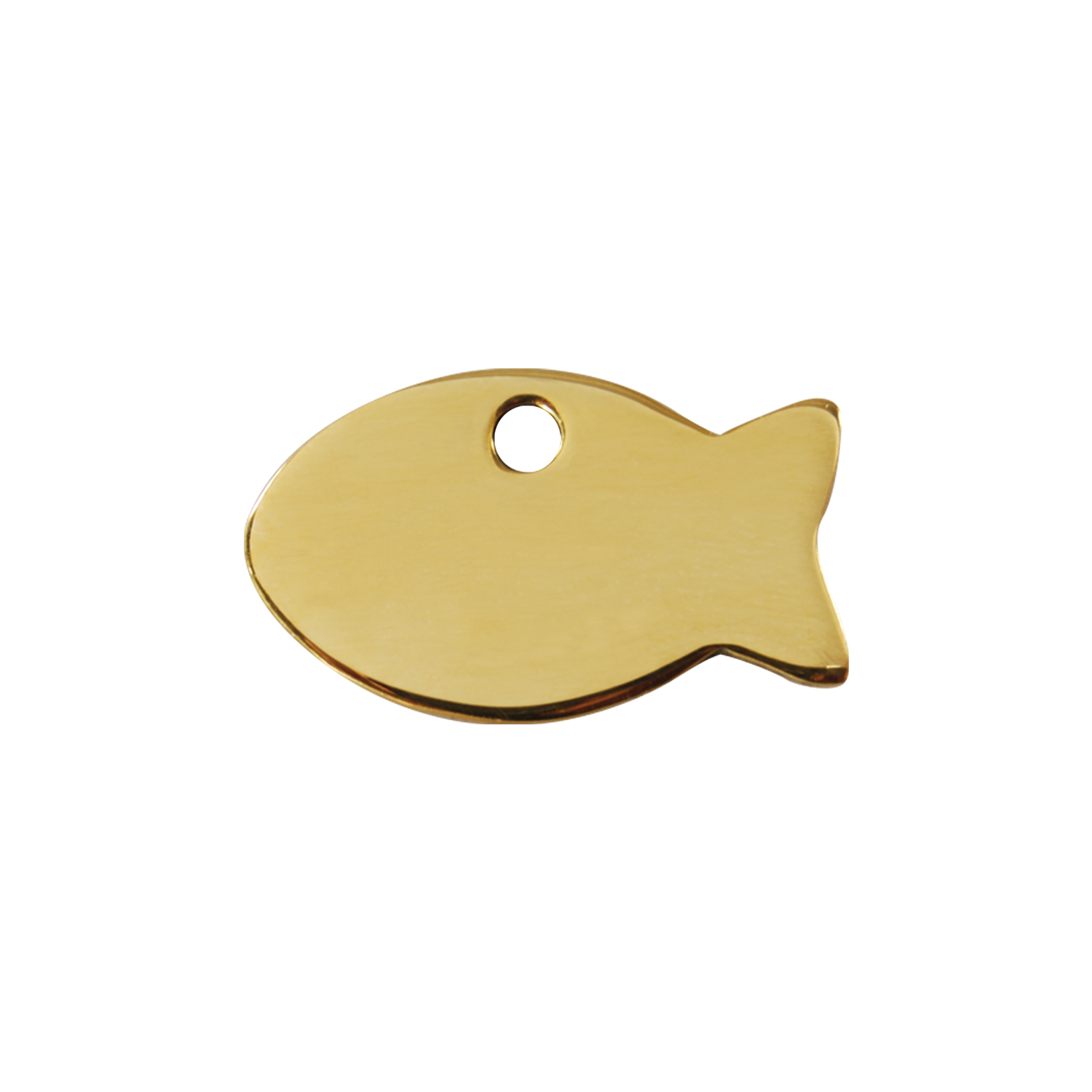 Fish Brass Pet Tag – Inner Wolf