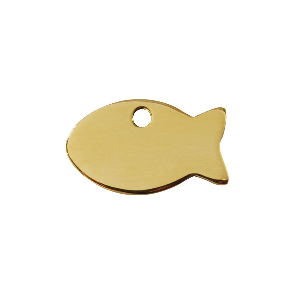 Fish Brass Pet Tag
