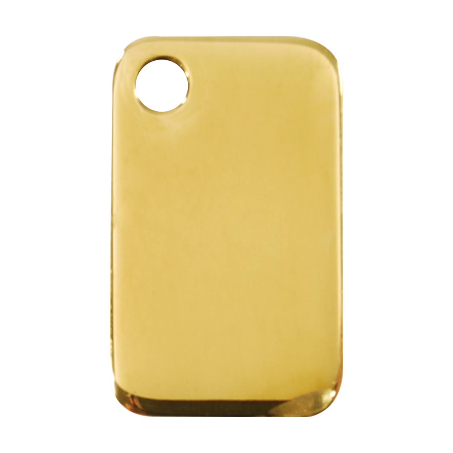 Rectangular Brass Pet Tag