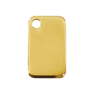 Rectangular Brass Pet Tag