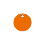 Circle Plastic Pet Tag