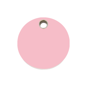 Circle Plastic Pet Tag