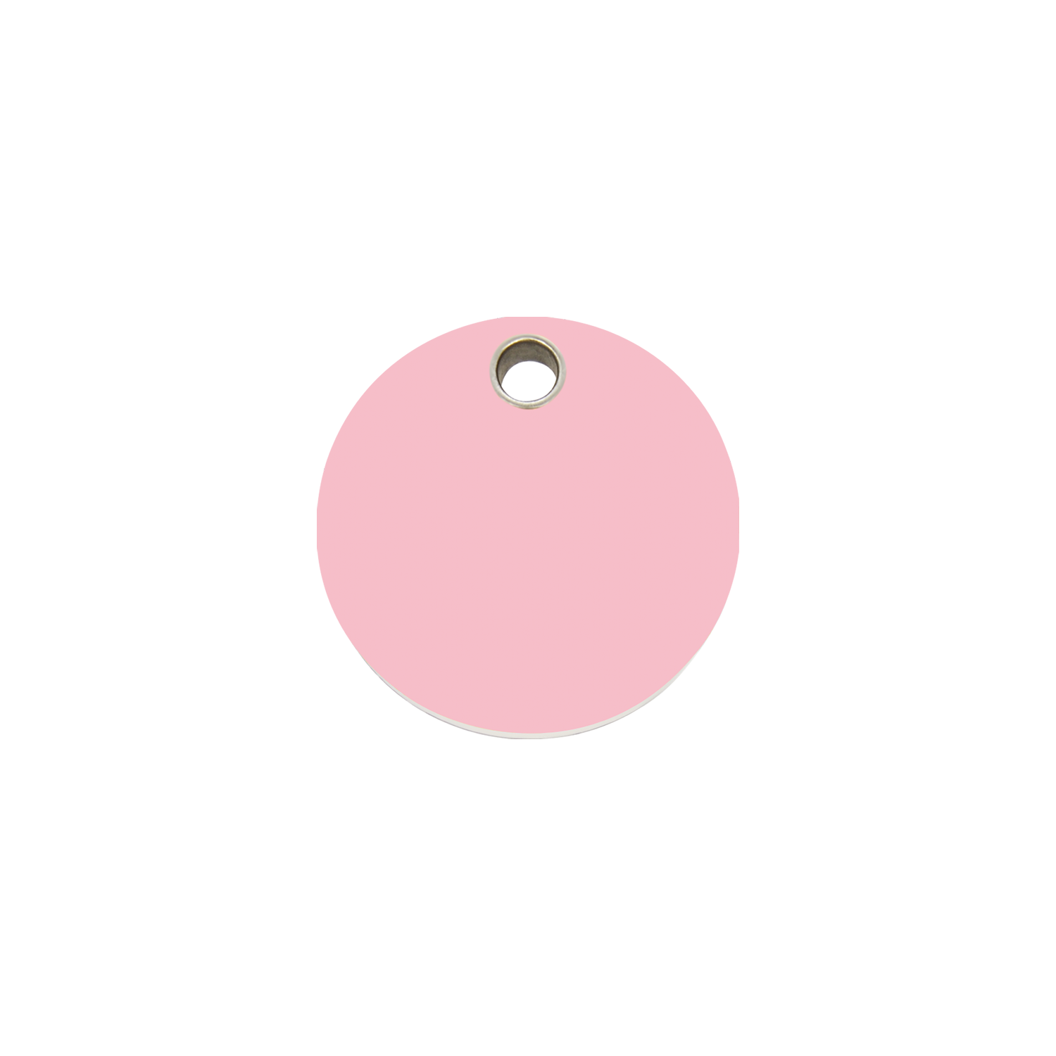 Circle Plastic Pet Tag