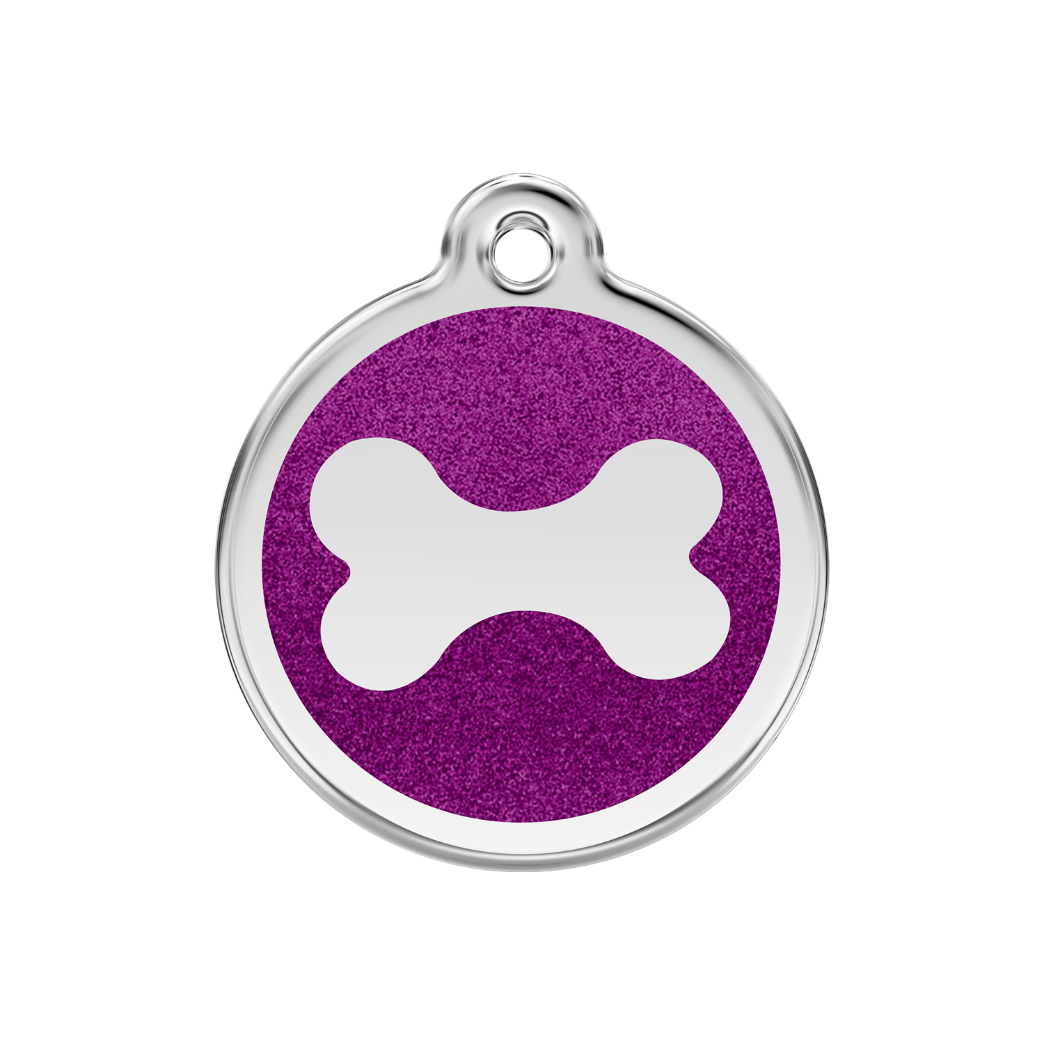 Glitter Bone Pet Tag