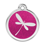 Glitter Dragonfly Pet Tag