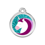 Glitter Unicorn Pet Tag