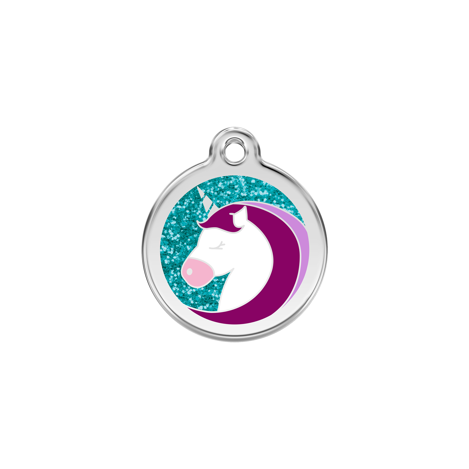 Glitter Unicorn Pet Tag