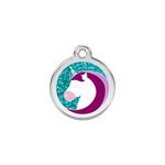 Glitter Unicorn Pet Tag