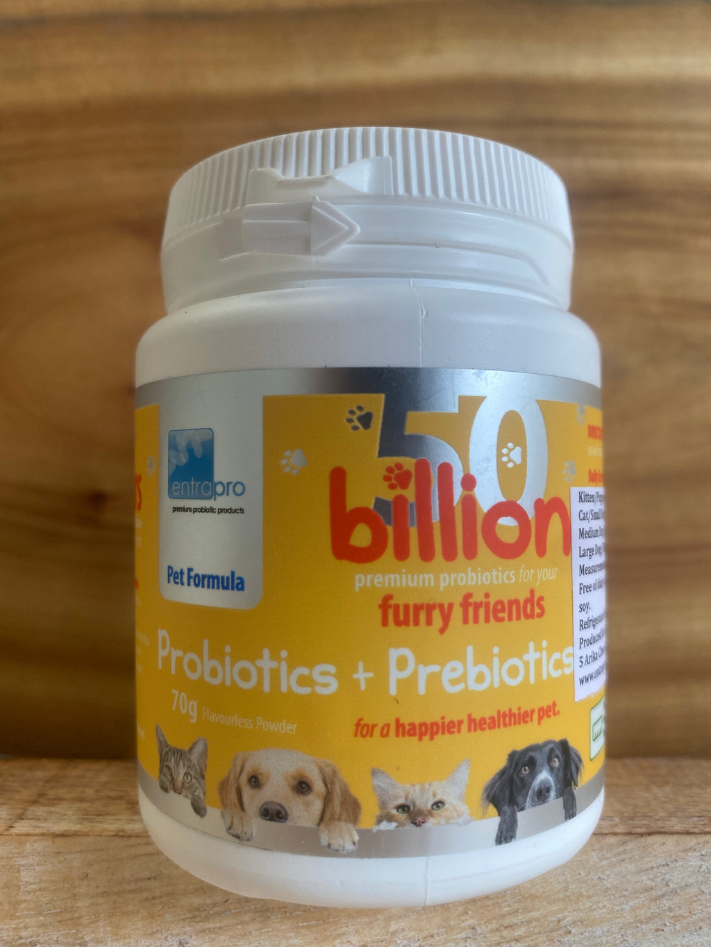 Entrapro live probiotic and prebiotic 50 billion 70g